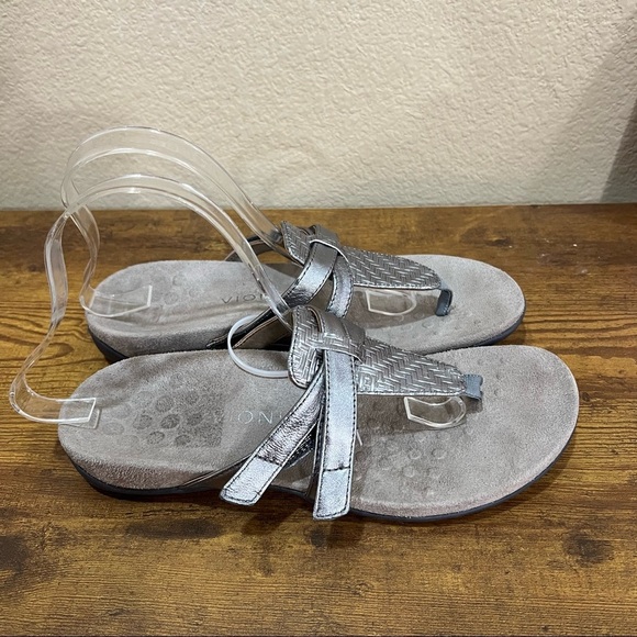 Vionic Women 8.5 Karley VioMotion Insole Toe Post Sandal Supportive Orthotic EUC - Picture 1 of 6